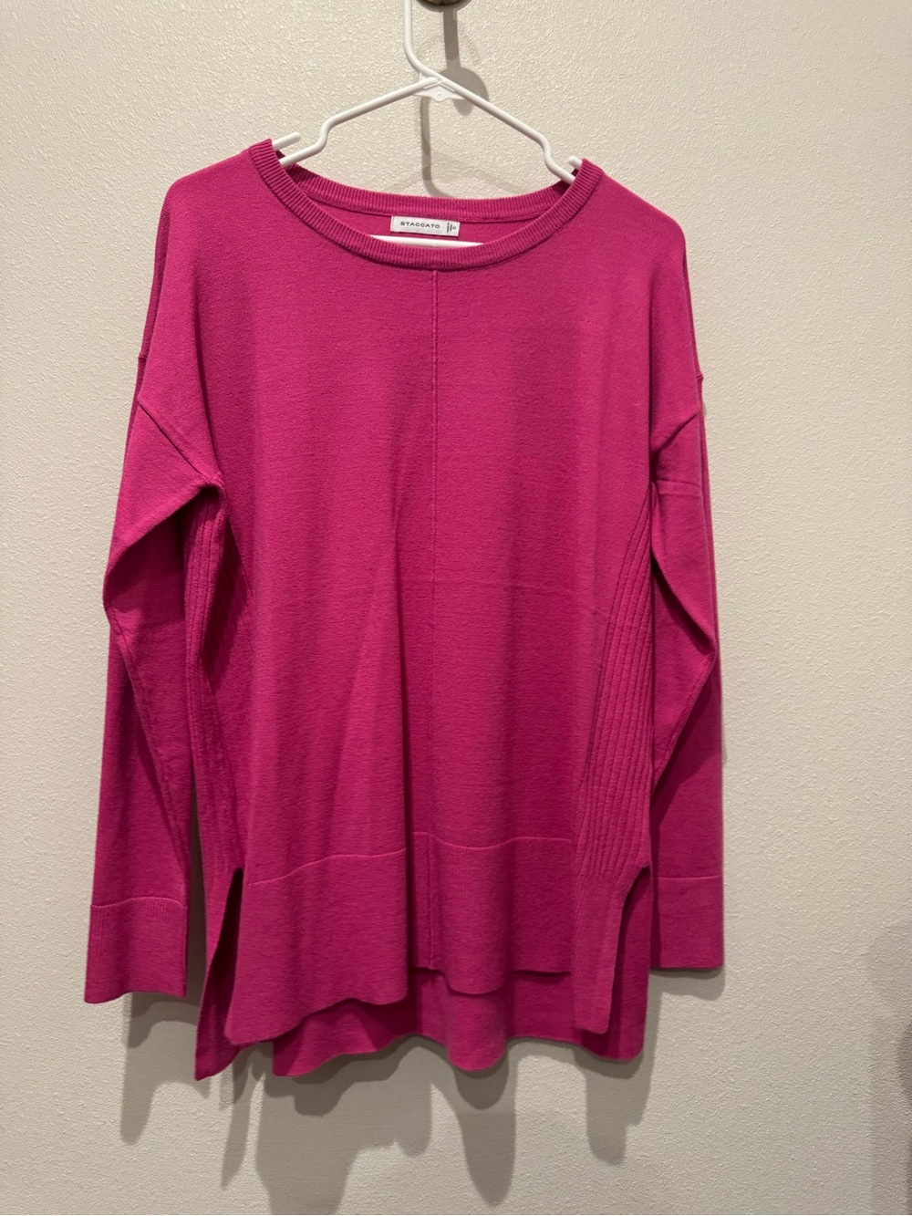 Staccato Fuchsia Long-Sleeve Knit Top